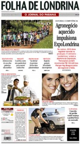 O evento foi capa de jornal londrinense na sexta-feira santa